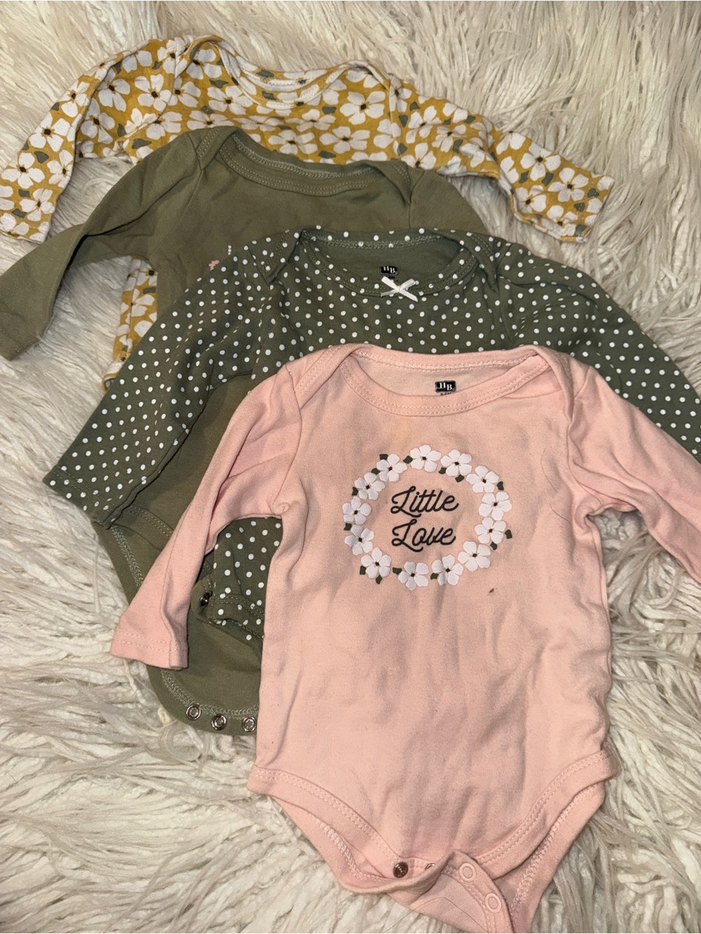 Hudson Baby Yellow Floral Long-Sleeve Onesie
